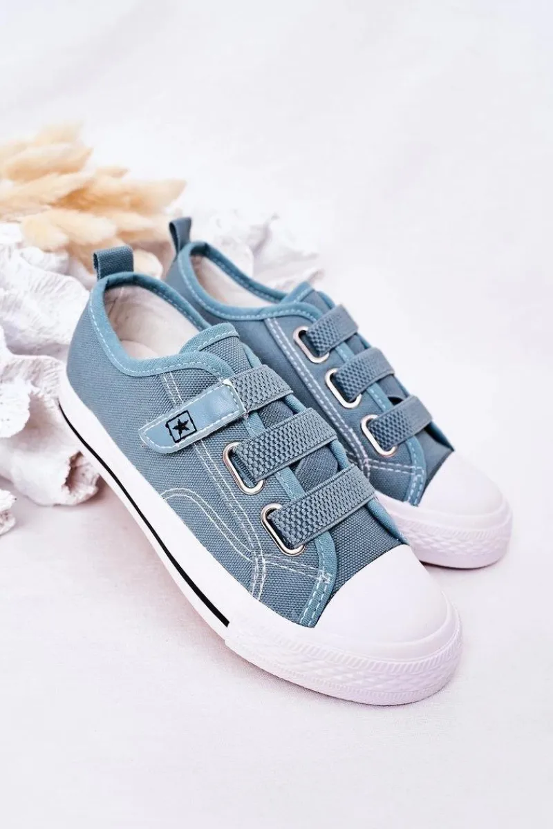 Chłopięce|Dziewczęce>Evento Dziecięce Trampki Na Rzep Niebieskie Avengers