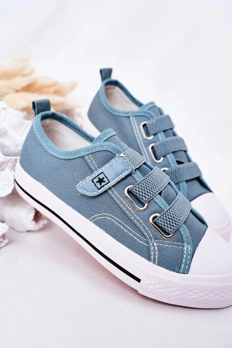 Chłopięce|Dziewczęce>Evento Dziecięce Trampki Na Rzep Niebieskie Avengers