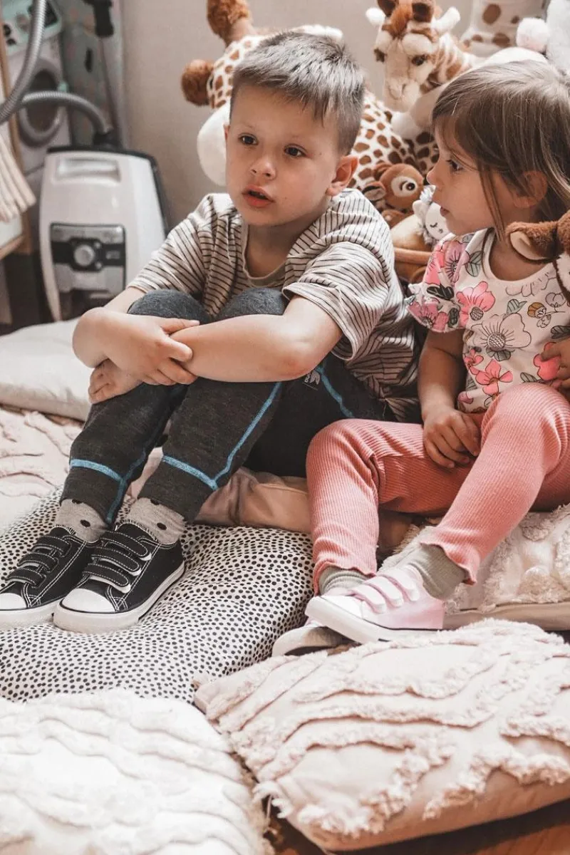 Outlet Boto Dziecięce Trampki Na Rzepy Czarne Bernie Czarny