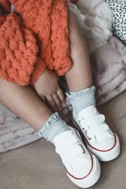 Dziecięce Trampki Na Rzepy BIG STAR HH374095 Białe Dzieci Chłopięce|Dziewczęce