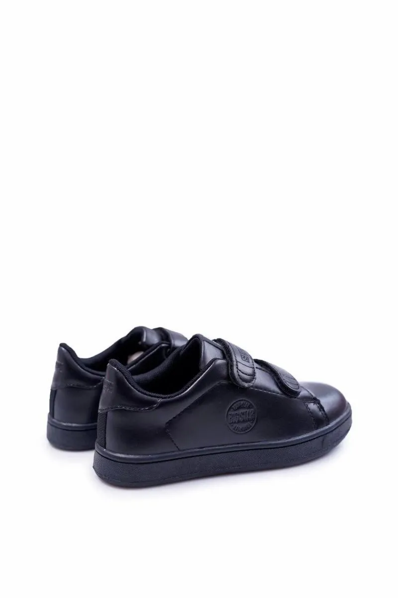 Best Big Star Shoes Dziecięce Trampki Na Rzepy Big Star DD374028 Czarne