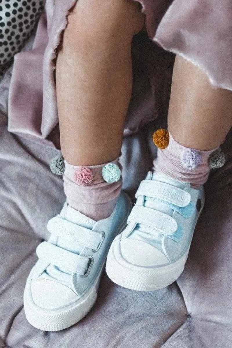 Hot Big Star Shoes Dziecięce Trampki Na Rzepy BIG STAR HH374100 Niebieskie