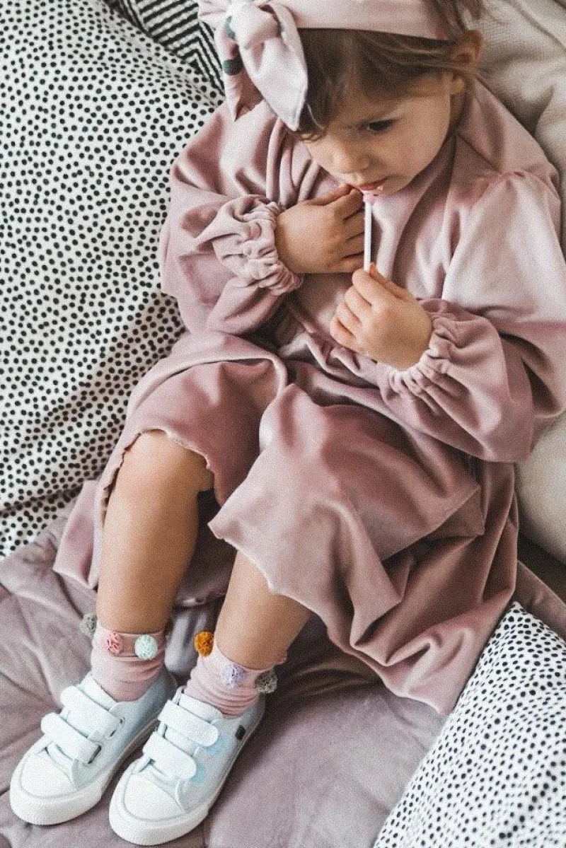 Hot Big Star Shoes Dziecięce Trampki Na Rzepy BIG STAR HH374100 Niebieskie