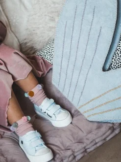 Hot Big Star Shoes Dziecięce Trampki Na Rzepy BIG STAR HH374100 Niebieskie