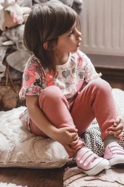 Clearance Dziecięce Trampki Na Rzepy Różowe Bernie Dzieci Chłopięce|Dziewczęce