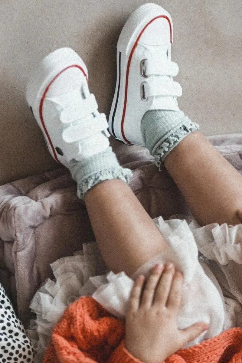 Chłopięce|Dziewczęce>Big Star Shoes Dziecięce Trampki Na Rzepy BIG STAR HH374199 Białe Biały