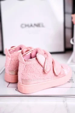 Discount Boto Dziecięce Trampki Ocieplane Wysokie Różowe Clifford