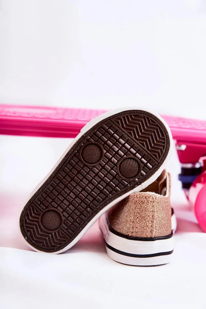 Dziewczęce|Back To School>Boto Dziecięce Trampki Wiązane Różowe Złoto Wella Różowy