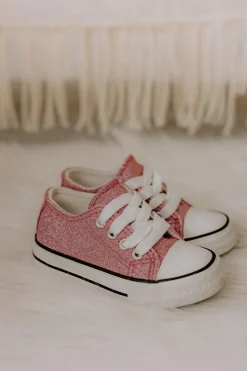 Hot Dziecięce Trampki Wiązane Różowe Wella Dzieci Dziewczęce