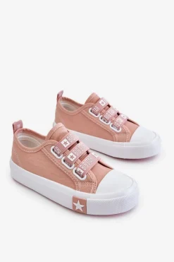 Clearance Dziecięce Trampki Wsuwane Big Star LL374008 Różowe Dzieci Chłopięce|Dziewczęce