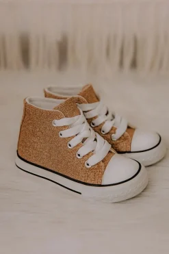 Best Boto Dziecięce Trampki Wysokie Różowe Złoto Catrina Różowy