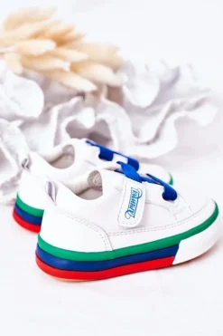 Discount Dziecięce Trampki Ze Ściągaczem Biało Granatowe Baxter Dzieci Chłopięce|Chłopięce