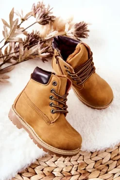Discount Dziecięce Trapery Botki Camel Milos Dzieci Chłopięce|Dziewczęce