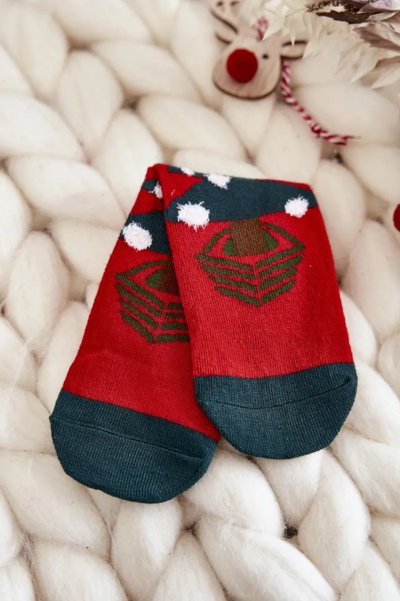 Skarpetki|Skarpetki>COSAS Dziecięce Świąteczne Skarpety Choinka Biało-Zielone