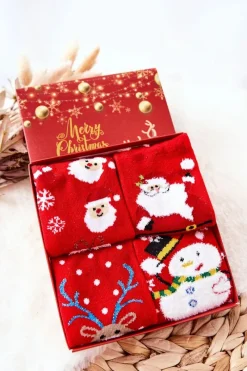 Sale COSAS Dziecięce Świąteczne Skarpetki Zestaw 4 Pary