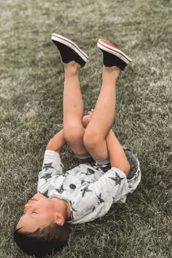 Sale Dziecięce Wsuwane Tenisówki Slip-On Big Star HH374013 Czarne Dzieci Chłopięce|Chłopięce