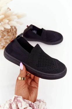 Chłopięce|Dziewczęce>Big Star Shoes Dziecięce Wsuwane Tenisówki Slip-On Big Star HH374107 Czarne