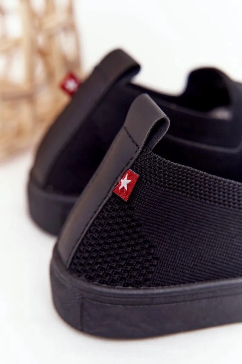 Chłopięce|Dziewczęce>Big Star Shoes Dziecięce Wsuwane Tenisówki Slip-On Big Star HH374107 Czarne