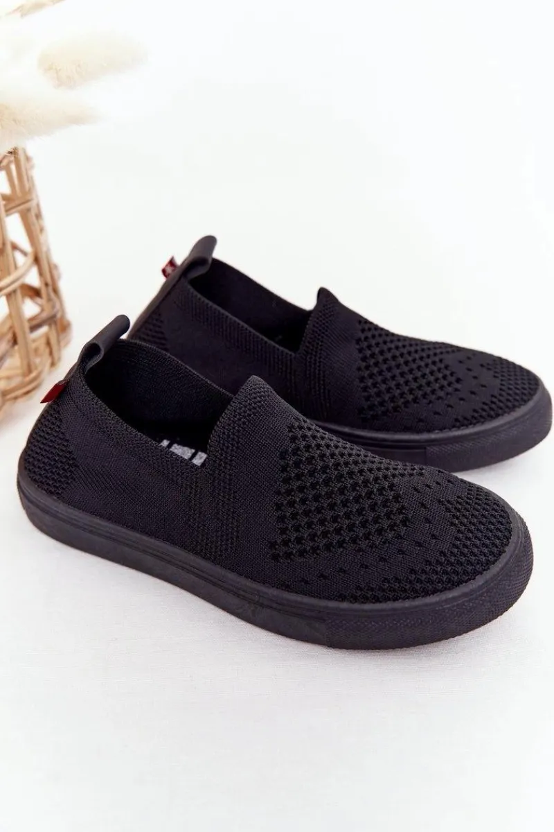 Chłopięce|Dziewczęce>Big Star Shoes Dziecięce Wsuwane Tenisówki Slip-On Big Star HH374107 Czarne