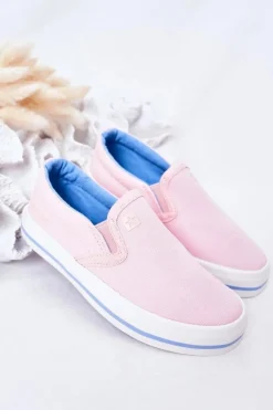 Dziewczęce|Dziewczęce>Big Star Shoes Dziecięce Wsuwane Tenisówki Slip-On Big Star HH374009 Różowe