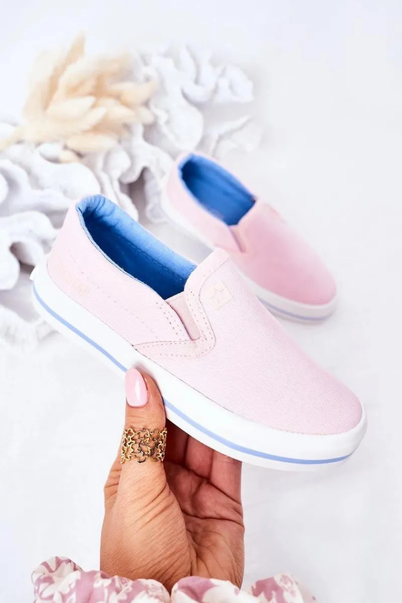 Dziewczęce|Dziewczęce>Big Star Shoes Dziecięce Wsuwane Tenisówki Slip-On Big Star HH374009 Różowe