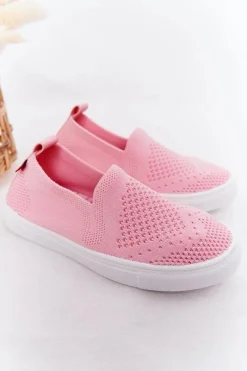 Hot Big Star Shoes Dziecięce Wsuwane Tenisówki Slip-On Big Star HH374103 Różowe