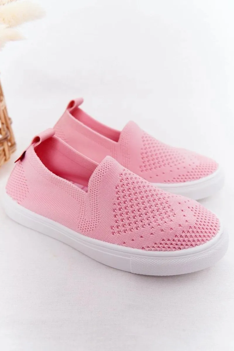 Hot Big Star Shoes Dziecięce Wsuwane Tenisówki Slip-On Big Star HH374103 Różowe