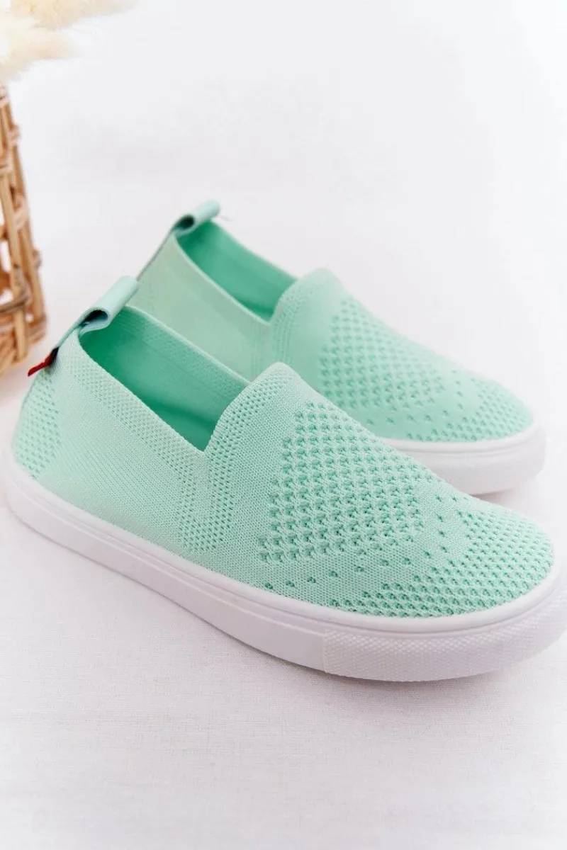 Chłopięce|Dziewczęce>Big Star Shoes Dziecięce Wsuwane Tenisówki Slip-On Big Star HH374101 Miętowe