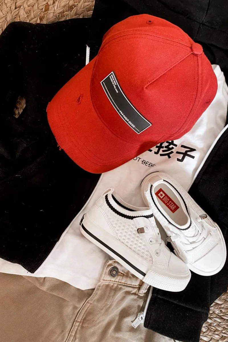 Clearance Big Star Shoes Dziecięce Wsuwane Trampki Big Star JJ374391 Białe