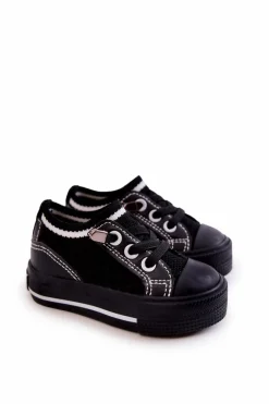Chłopięce|Dziewczęce>Big Star Shoes Dziecięce Wsuwane Trampki Big Star JJ374393 Czarne