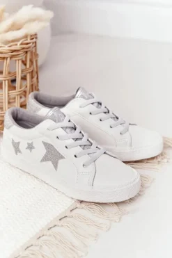 Best Dziecięce Wsuwane Trampki Big Star Białe FF374034 Dzieci Chłopięce|Dziewczęce