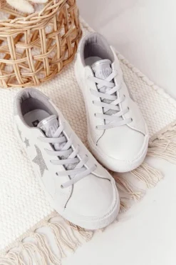 Best Dziecięce Wsuwane Trampki Big Star Białe FF374034 Dzieci Chłopięce|Dziewczęce