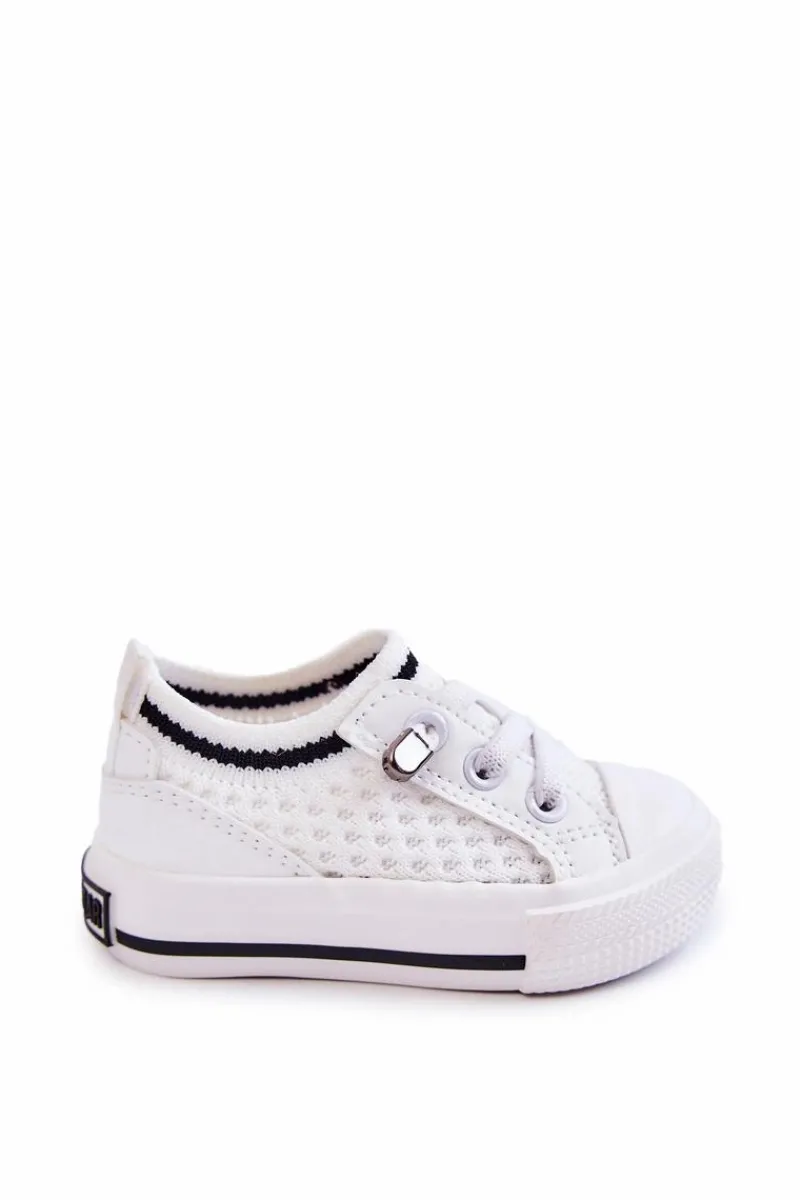 Clearance Big Star Shoes Dziecięce Wsuwane Trampki Big Star JJ374394 Białe