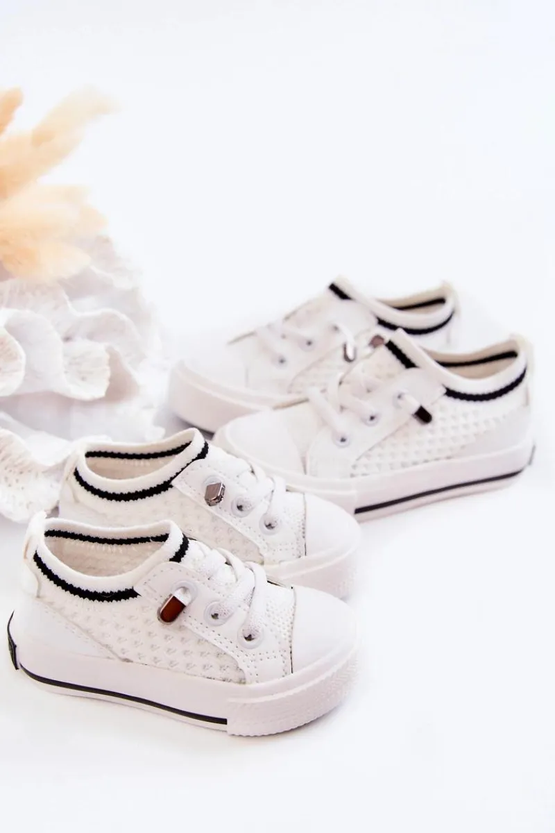 Clearance Big Star Shoes Dziecięce Wsuwane Trampki Big Star JJ374394 Białe