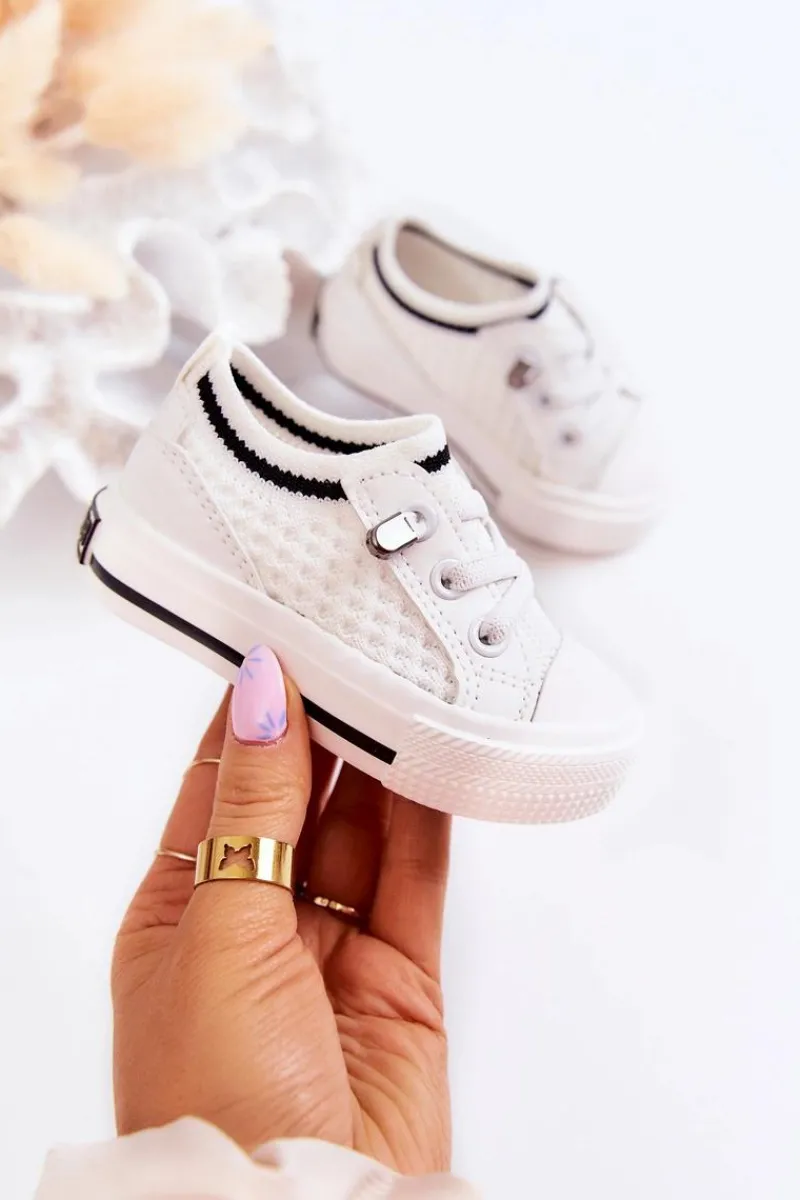 Clearance Big Star Shoes Dziecięce Wsuwane Trampki Big Star JJ374394 Białe