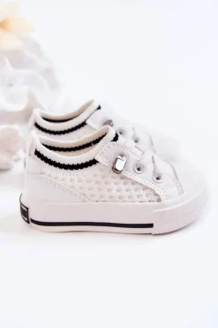 Clearance Big Star Shoes Dziecięce Wsuwane Trampki Big Star JJ374394 Białe