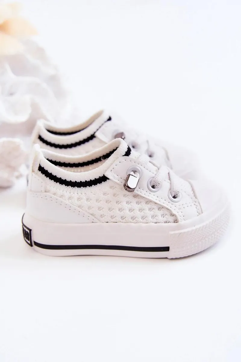 Clearance Big Star Shoes Dziecięce Wsuwane Trampki Big Star JJ374394 Białe