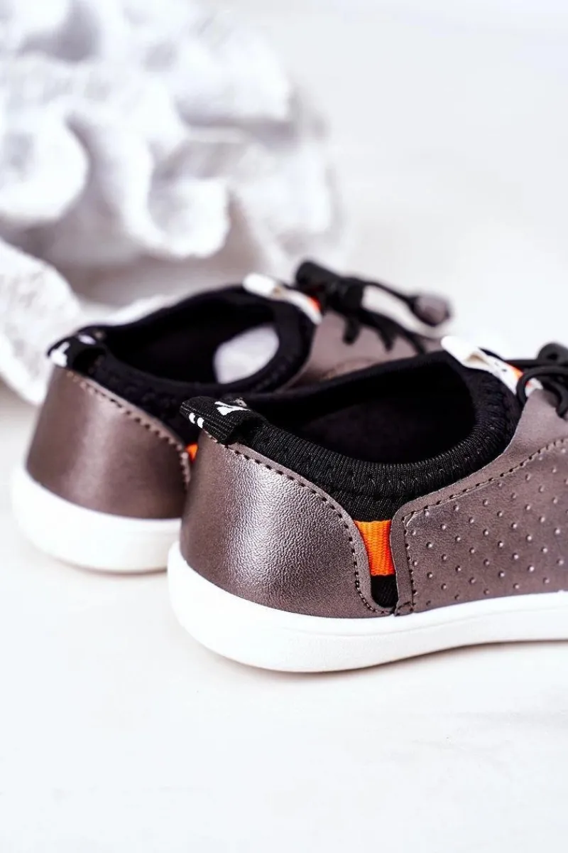 Best Dziecięce Wsuwane Trampki Srebrne Playground Dzieci Chłopięce|Dziewczęce