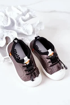 Best Dziecięce Wsuwane Trampki Srebrne Playground Dzieci Chłopięce|Dziewczęce