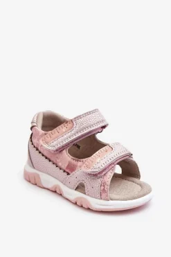 Online Evento Dziecięce Wygodne Sandałki Na Rzepy Różowe Alaska