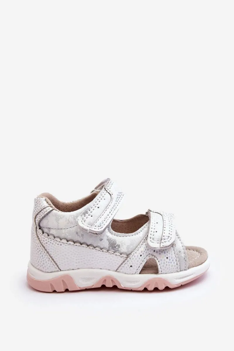 Dziewczęce>Evento Dziecięce Wygodne Sandałki Na Rzepy Białe Alaska
