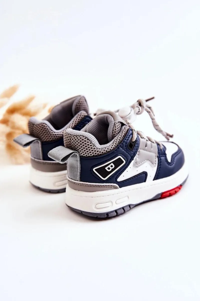 Chłopięce|Back To School>Boto Dziecięce Wysokie Buty Sportowe Granatowe Bruce