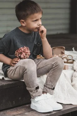 Online Dziecięce Wysokie Buty Sportowe Białe Berty Dzieci Chłopięce