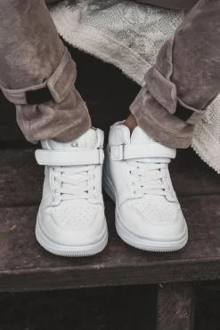 Online Dziecięce Wysokie Buty Sportowe Białe Berty Dzieci Chłopięce