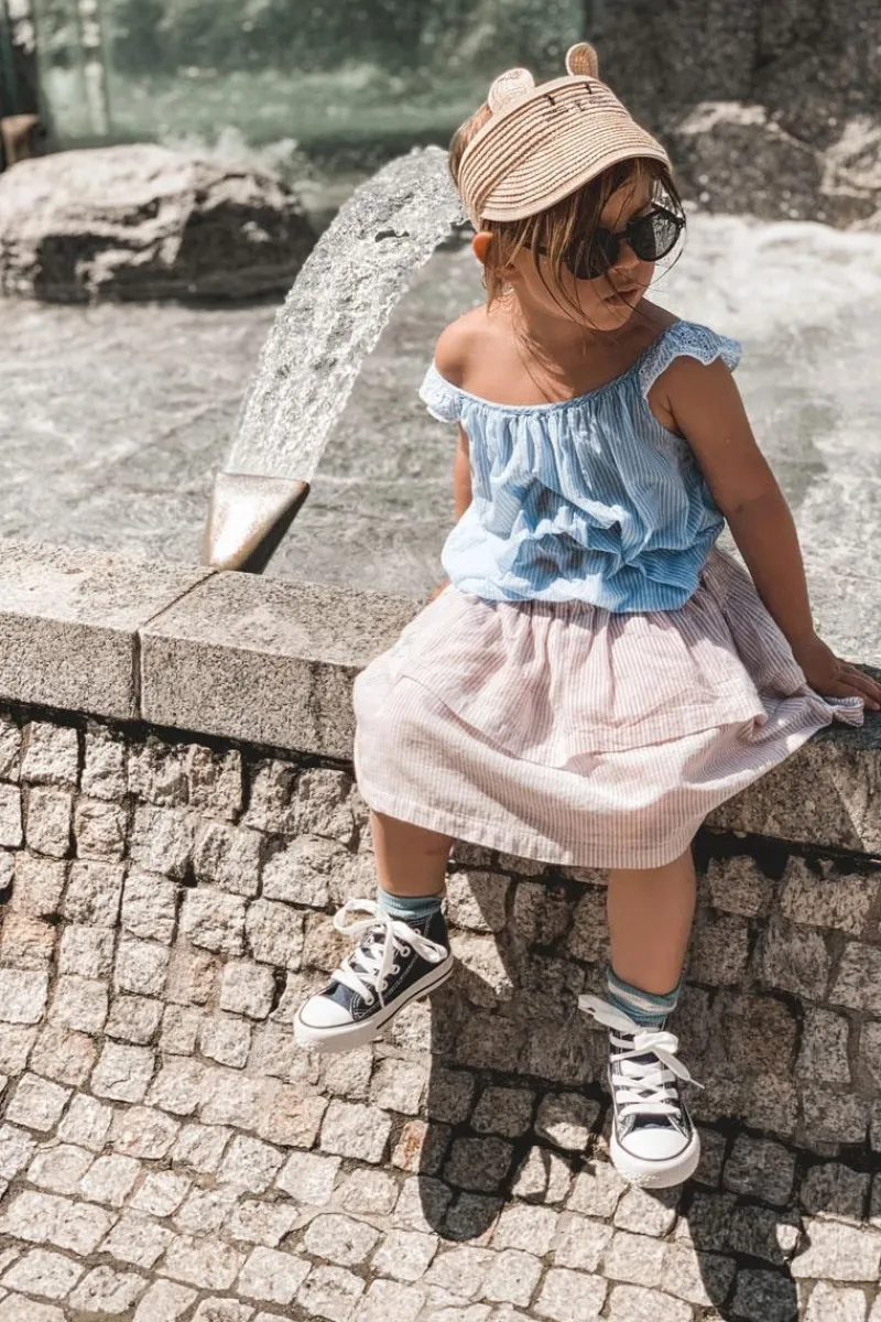 Best Boto Dziecięce Wysokie Trampki Z Zamkiem Granatowe Filemon Niebieski