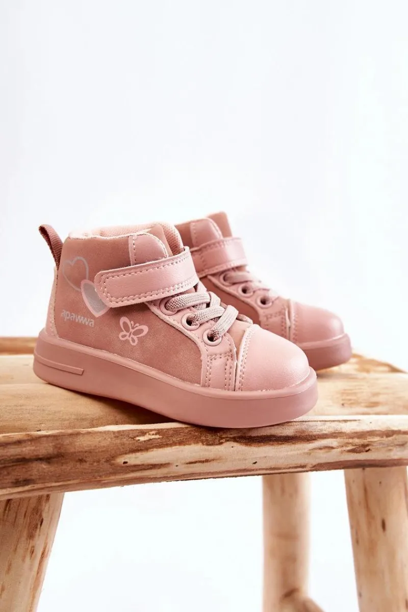 New Dziecięce Wysokie Trampki Na Rzep Różowe Cheezi Dzieci Dziewczęce|Dziewczęce