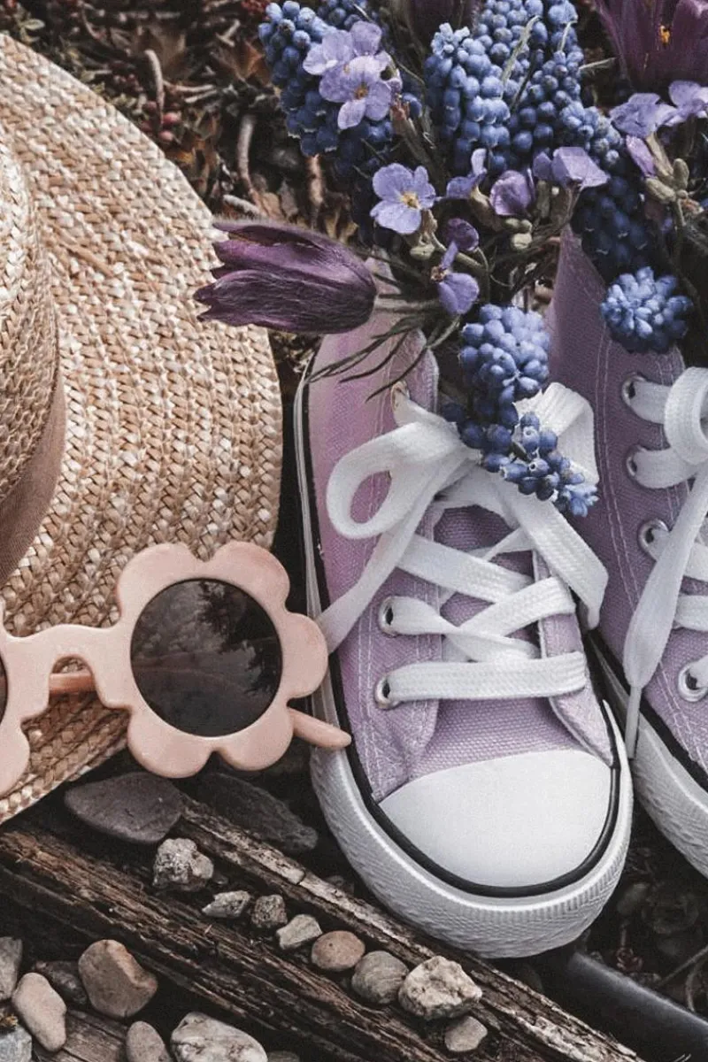 Chłopięce|Dziewczęce>Boto Dziecięce Wysokie Trampki Fioletowe Filemon Fioletowy