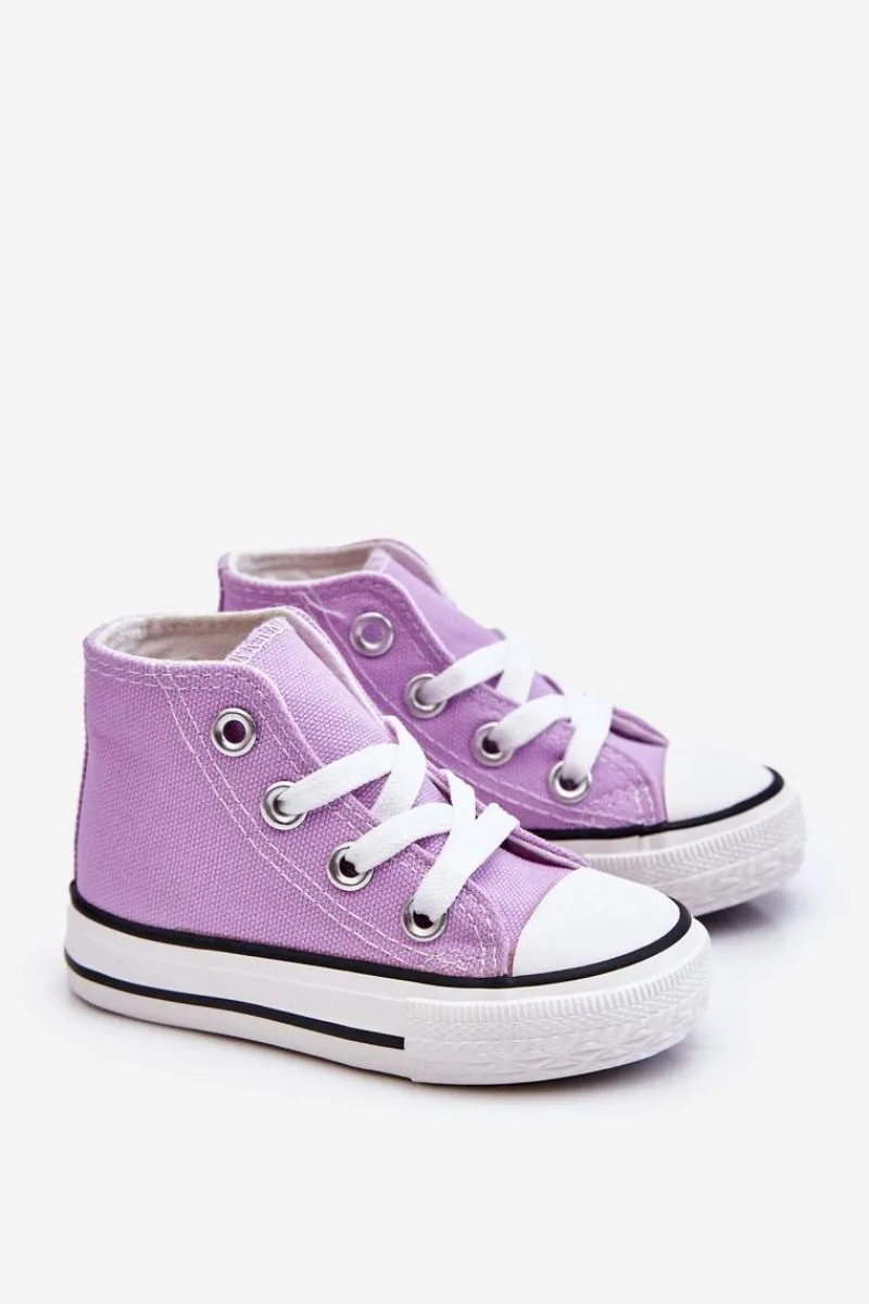 Chłopięce|Dziewczęce>Boto Dziecięce Wysokie Trampki Fioletowe Filemon Fioletowy