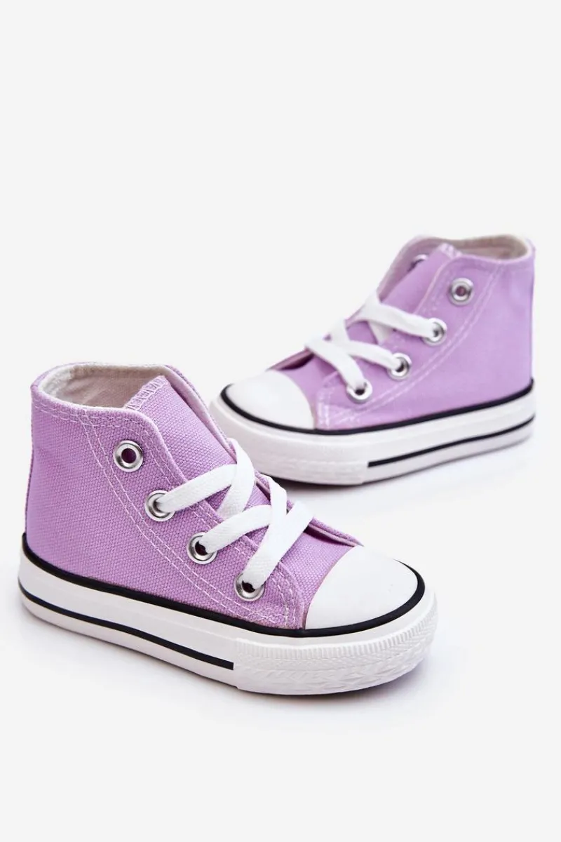 Chłopięce|Dziewczęce>Boto Dziecięce Wysokie Trampki Fioletowe Filemon Fioletowy