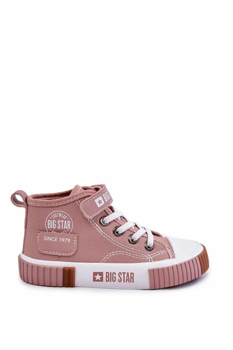 Chłopięce|Dziewczęce>Big Star Shoes Dziecięce Wysokie Trampki BIG STAR KK374016 Różowe